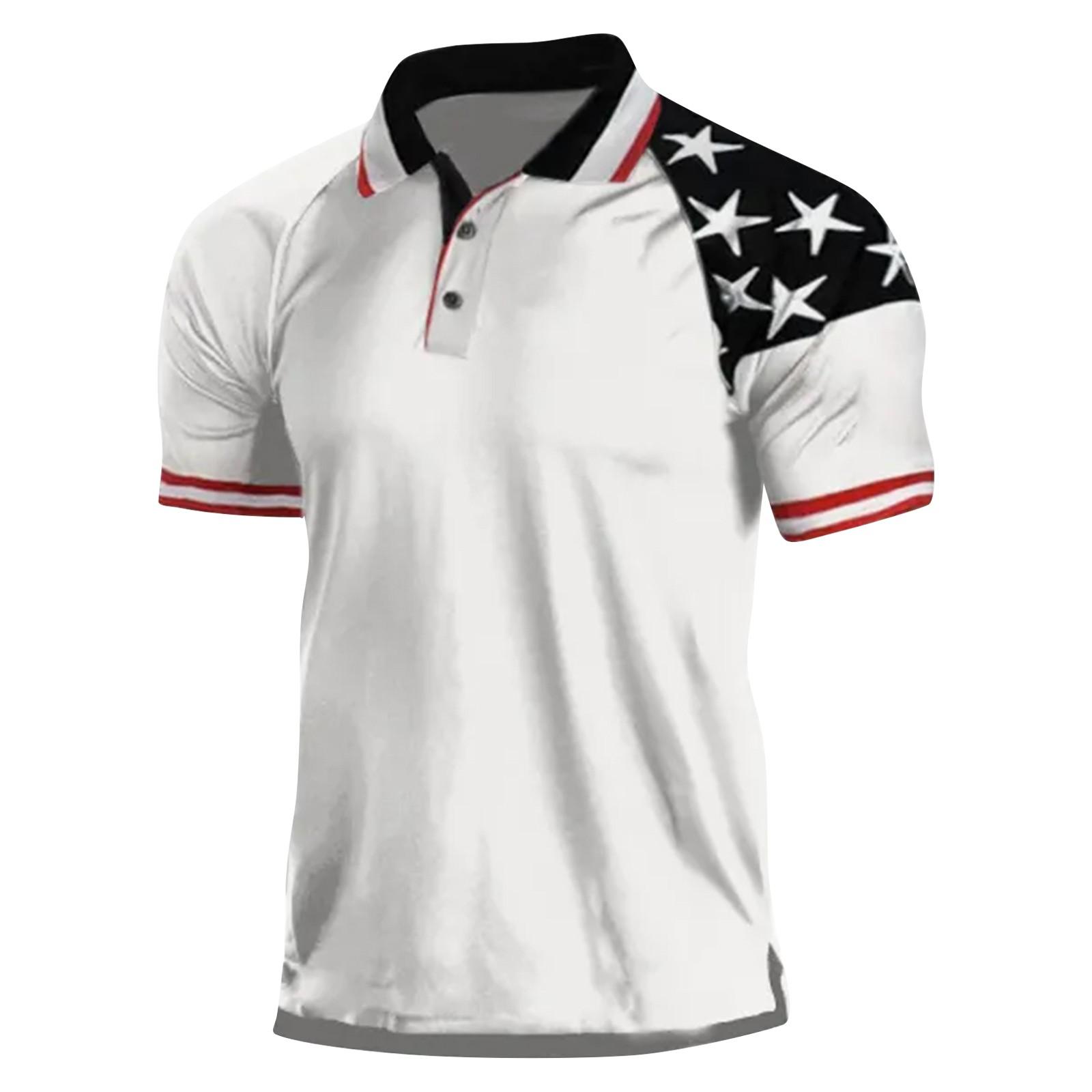 

Европейский и американский мужской топ в стиле ретро на открытом воздухе, топ с короткими рукавами и цифровой печатью XL белый