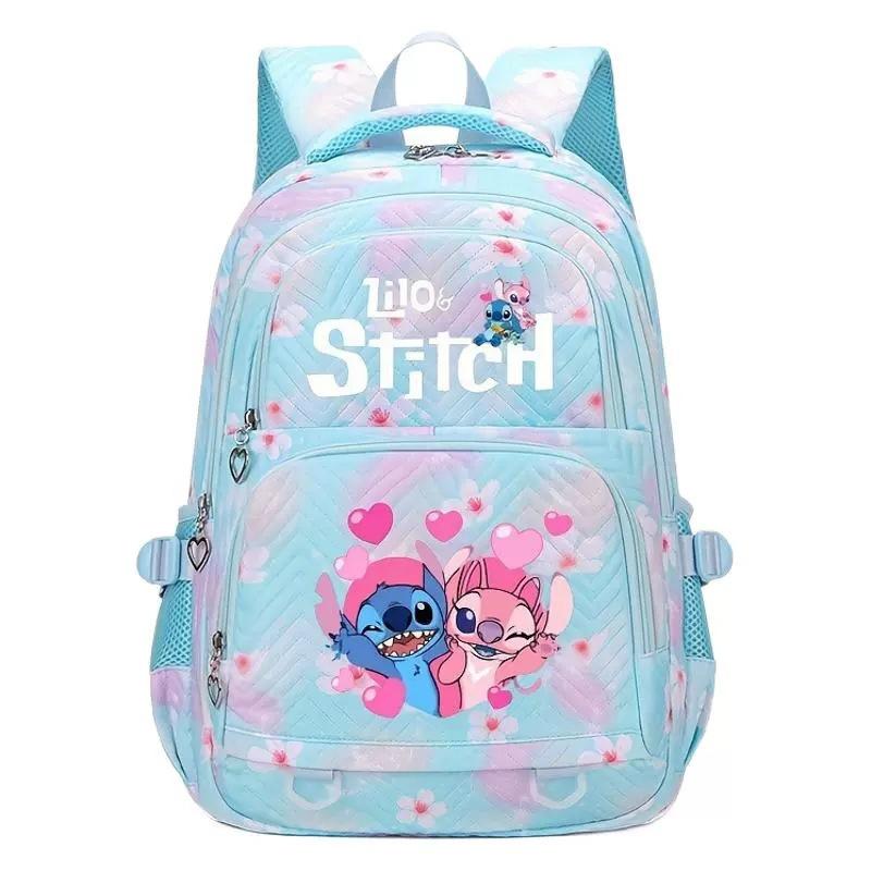 Stitch Student Backpack for Boys Girls Colorful Stylish School Bag Large Capacity Breathable Versatile