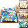 Set Biancheria da Letto per Bambini Winnie the Pooh in Flanella e Colori Vivaci per Decorazione Stanza Bambini