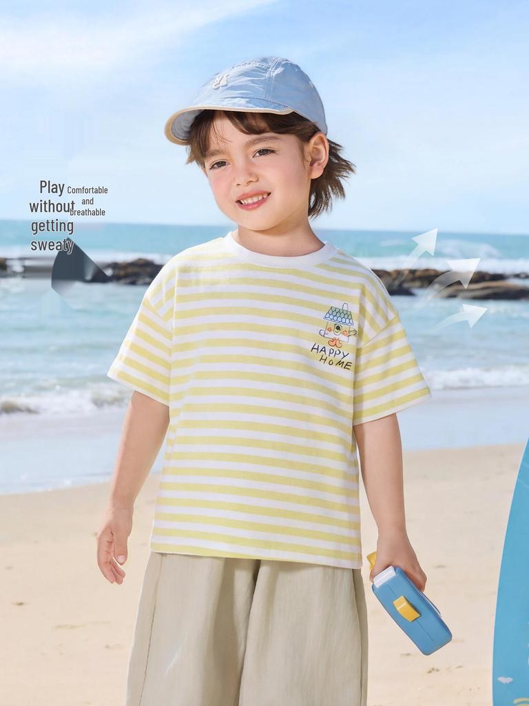 European Boy's 2026 Summer Short-Sleeve T-Shirt: New Toddler & Children's Thin Top