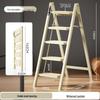 Multifunctional Folding A-Frame Telescopic Ladder: Indoor Thickened 3 or 4-Step Climbing Ladder