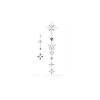 Boho Style Geometric Tattoo Sticker Waterproof And Sweatproof Personality Star Lotus Totem One-Time Simulation Tattoo