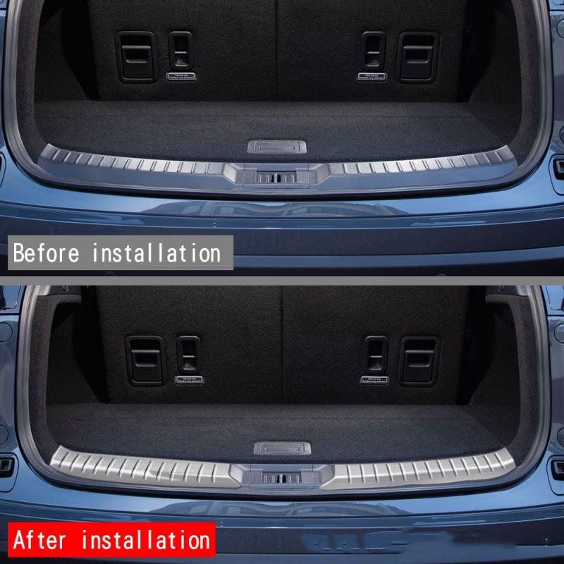 RHD LHD For Mazda CX9 CX-9   Stainless Steel Rear Bumper Protector door Sill Trunk welcome Tread Plate Cover accessories