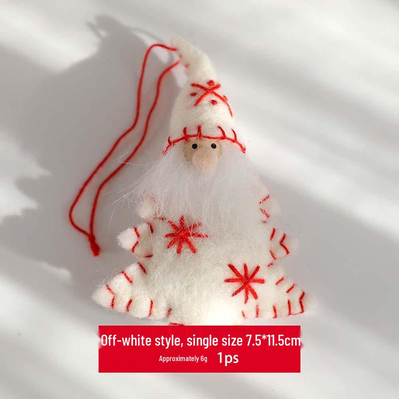 Nordic Wool Felt Reindeer & Santa Ornaments - Christmas Tree Decor
