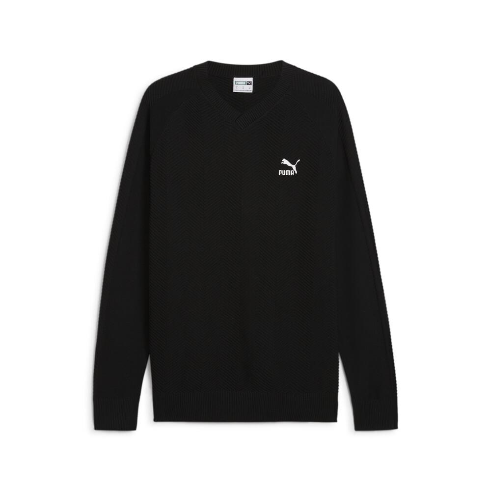 

Puma Логотип T7 Уличный Повседневный Спортивный Пуловер Толстовка с Длинным Рукавом Мужская толстовка Черный 627593-01 XS