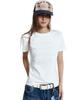 AAKAM Napoleon Corded Half Top (White)