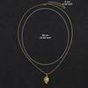 Asymmetrical Sun & Moon Titanium Steel Necklace - Unisex High-End Versatile Jewelry
