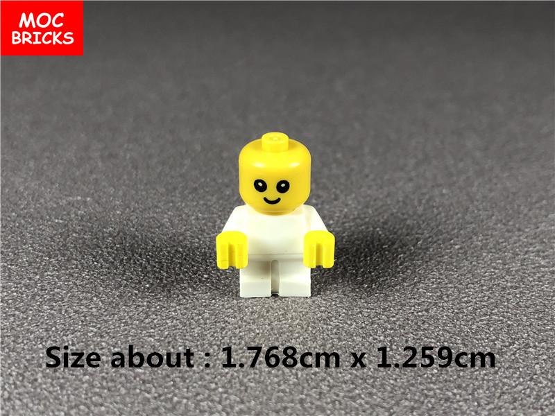 Set  MOC Bricks DIY Cradle Set Small Baby carriage crib figure Educational building Blocks toys for KIDS Dolls Xmas Gifts
