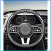 Leder Carbonfaser Auto Lenkradabdeckung Auto Zubehör Für BMW M Performance 1 3 5 7 Serie M3 M4 M5 M6 X1 X3 X5 X6 X7 E30 E34 E36 E39 E4