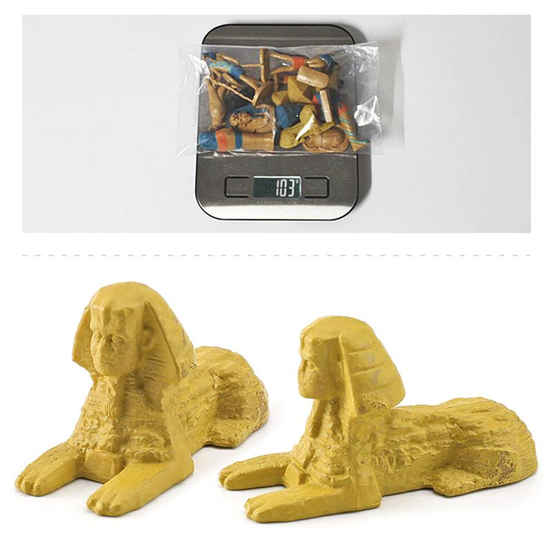 12X Ancient Egypt Figures Novelty High Simulation Small Statues Early Educational Toy Mummy Case Thoth Hieroglyph