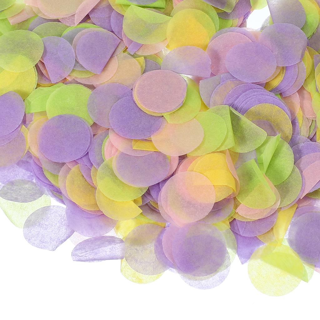 Ronde Tissuepapier Confetti 1 Inch Tafel Confetti Cirkel Stippen voor Bruiloft Verjaardag Feest Ballon Decoraties(1,76 oz)
