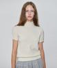 SINOON Rabbit Tie Half Sleeve Turtleneck Knit (Cream)