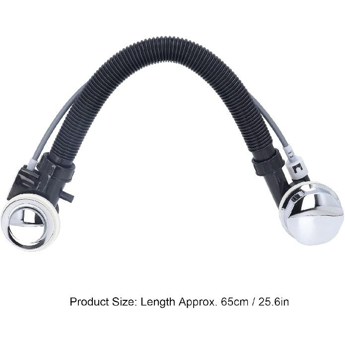 Asixxsix Overflow Bath Drain, 25.6inch Flexible Bathtub Overflow Drainer Concealed SPA Bathtub Overflow Drain Pipe for Kitchen Bathroom Bath Waste
