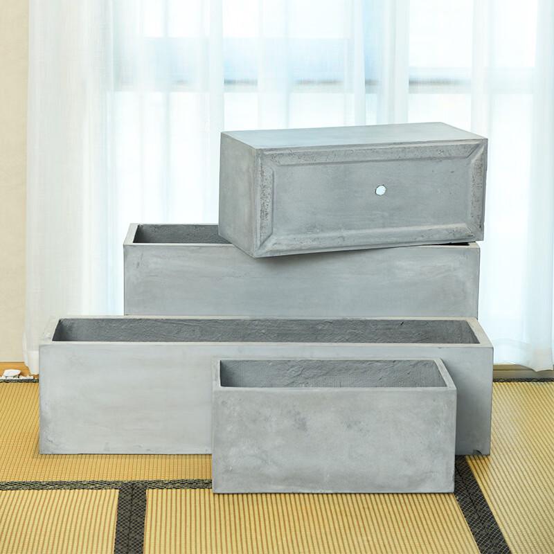 MOJY Rectangular Cement Planter