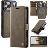 2 In 1 Detachable Magnetic Cards Solt Leather Wallet Case For iPhone 17 Pro Max 16 Plus 15 14 13 12 For Magsafe Pocket Bag Cover