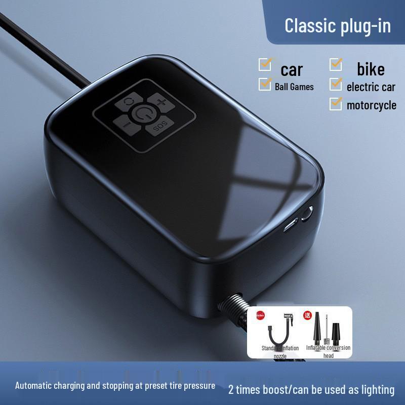 Electric Car Air Pump with Auto Stop
