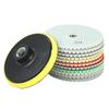 11pcs 4-inch Diamond Wet Polishing Pads Grinding Disc + 1pc Backing Pad for Granite Marble Stone Ceramic Tile Concrete