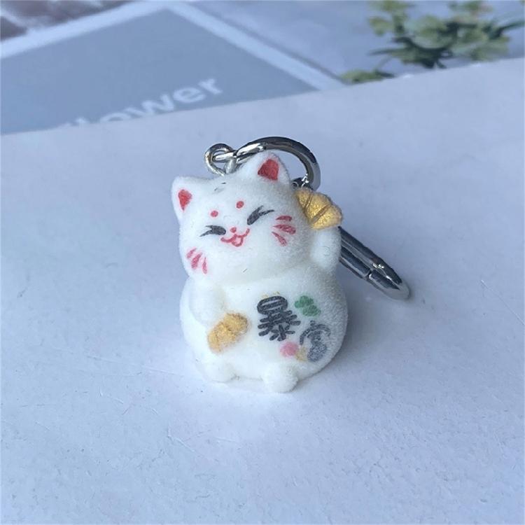 Soft Touch Plush Cat Keychain Handmade Cat Charm Pendant Bringing Fun and Good Fortune Suitable for Daily Party Use