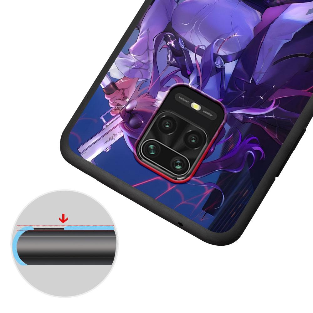 Rail Kafka Honkai Star Case for Xiaomi Redmi 10A 10C 9C 12C 9A 9i 10 12 9 Prime 9T K40 Pro Black Soft TPU Mobile Phone Bag Cover