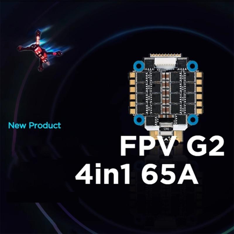 XRotor FPVs ESC 4-in-1 ESC 65A BLHeli_32 128K Module Board 3-6S o for Drones Replacement Spare Part