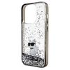 Karl Lagerfeld Klhcp14Llkcnsk Iphone 14 Pro 6.1 Transparent Hardcase Liquid Glitter Choupette