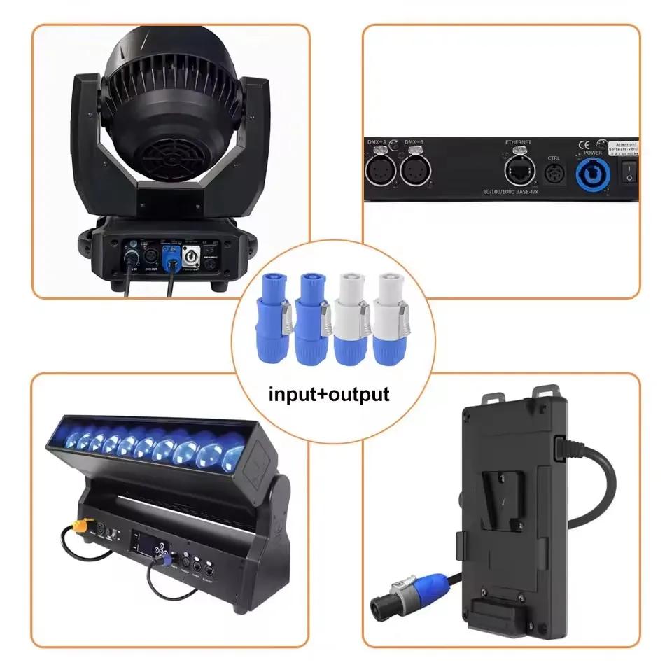 For NAC3FCA NAC3FCB NAC3MA 3Pin Powercon Connector 20A 250V Power Male Plug Adapter for Stage Light LED Screen Audio Equipment