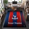 Crystal Velvet Rug Crystal Palace Print Custom Name Text Floor Mat Home Decor