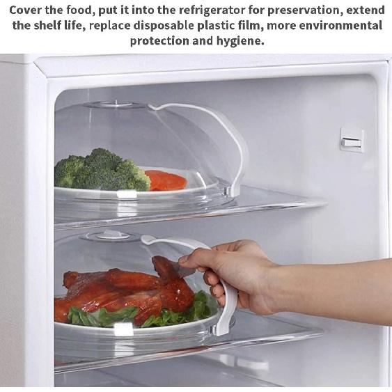 Professional Microwave Food Anti-Sputtering Cover with Handle Heat Resistant Lid for Microwave Food Dropshipping