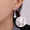 Luxury Zircon Stud Earrings For Women Minimalist Versatile Fashionable Personalized Jewelry