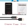 FUYALIN LPE5 USB Dual Charger for EOS 1000D, 500D, 450D, Kiss X3, X2, F.