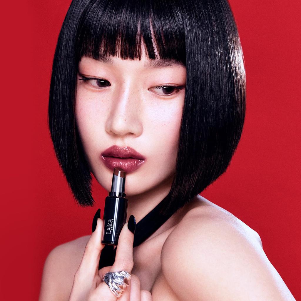 Laka Devil Lip Dusky Black High Color Korean Cosmetics #812 Lipstick, Payoff, Long-lasting,