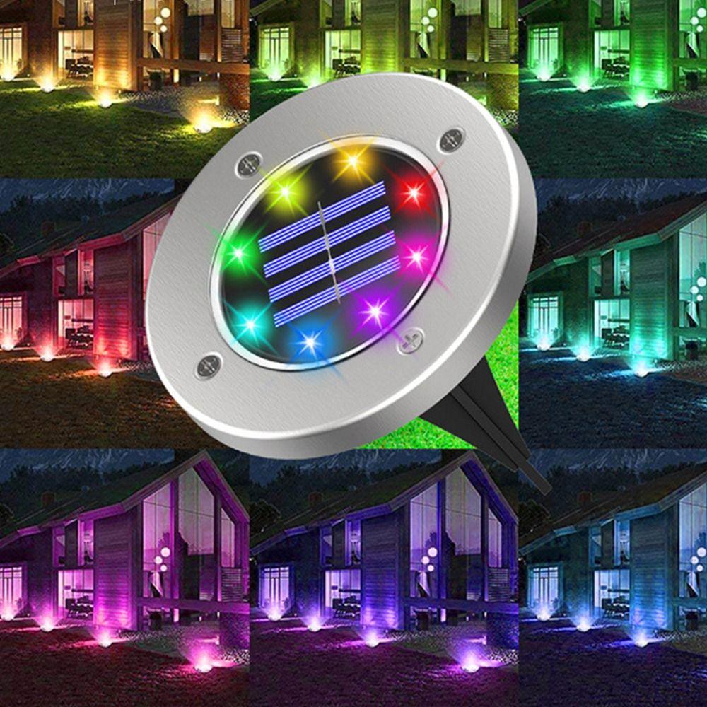 

Solar Lamp Solar Power Disk Light Optical Control Solar Buried Light Lamps Garden