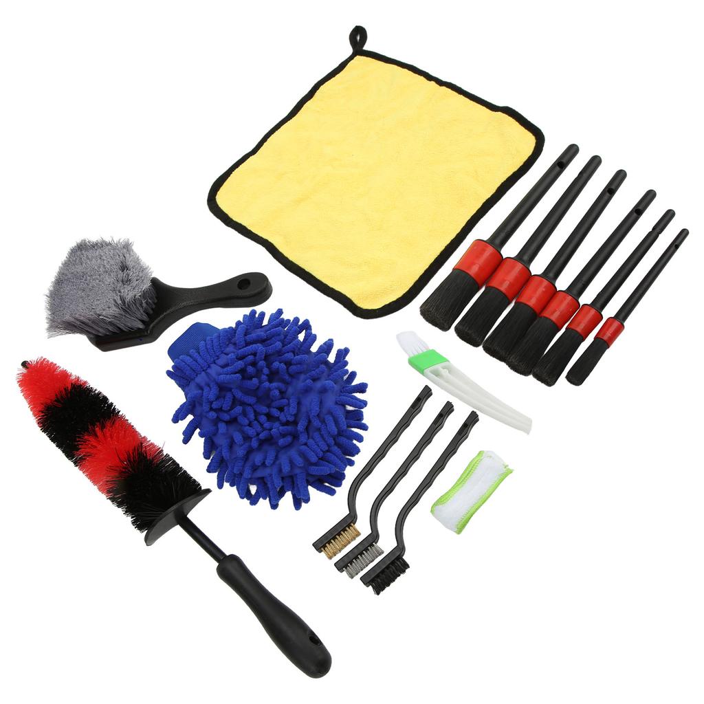 15pcs Car Cleaning Kit Car Detailing Brush Set for Cars Trucks Motorcycles Bicycles