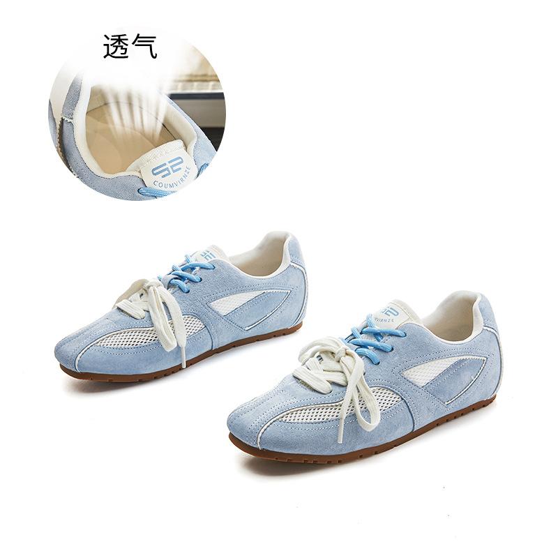 Wula Grass Pigskin Insoles Retro German Training Shoes Women's 2025 Summer New Women's Shoes Casual Versatile Leather Forrest Gump Shoes