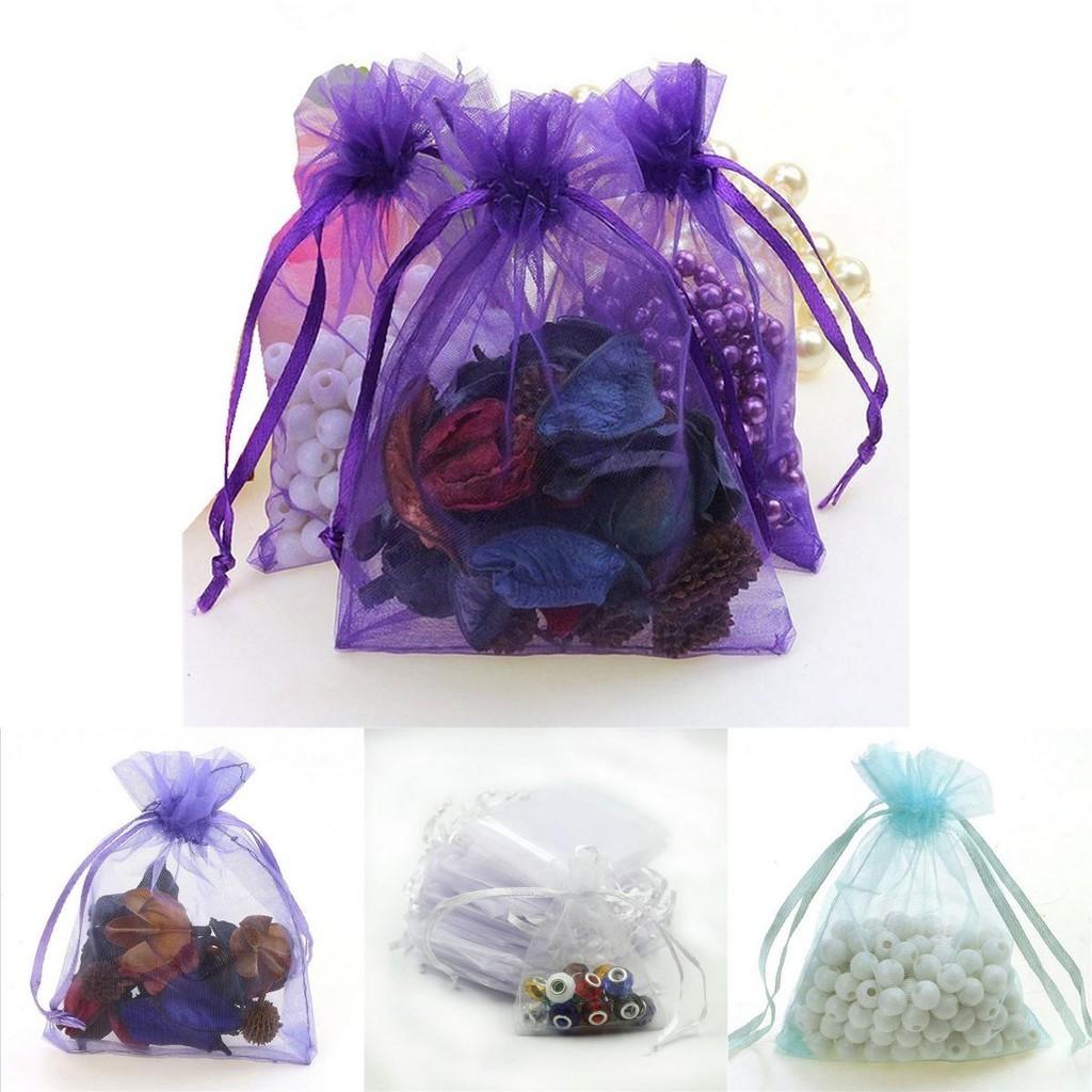 High-quality Organza Bags In White Black Red Grey And More For Party Favors