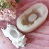 Succulents Planter Resins Molds Cute Dog Flower Pots Silicones Molds DIY Candle Holder Storage Box Molds Castings Mould