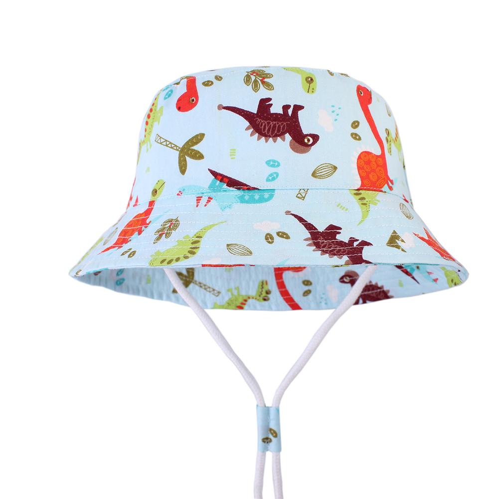Boy Cute Dinosaur Pattern Summer Sun Protection Fisherman Hat Bucket Hat