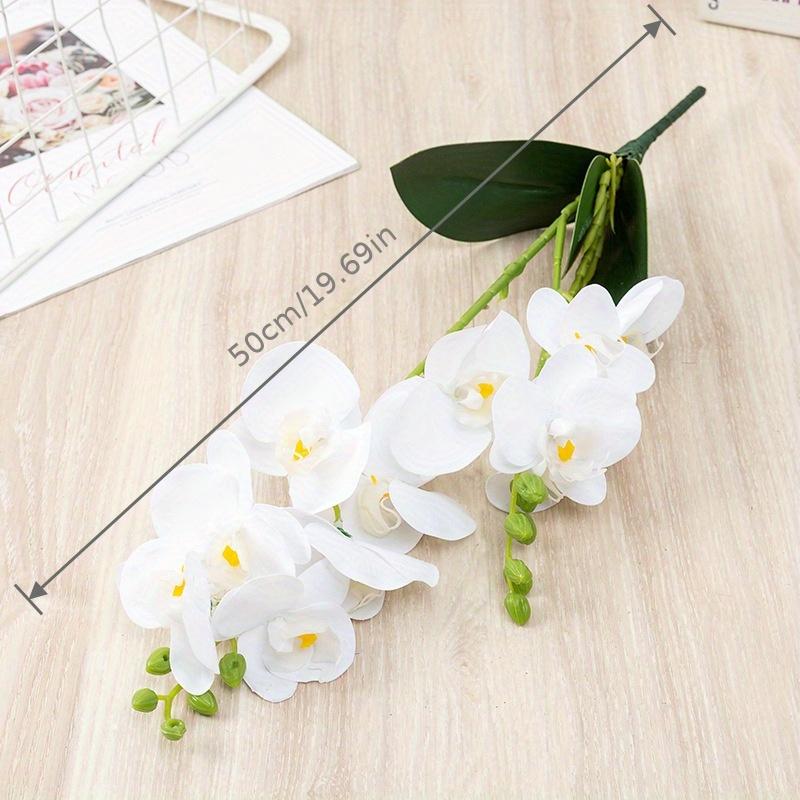 1/2pcs Artificial Silk Orchid Flowers, Lifelike Real Touch Phalaenopsis for Home Decor, Table Centerpiece, Vase Arrangement