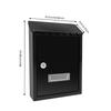 Locking Wall Mount Mailbox, Mail Boxes with Key Lock, Security Key Drop Box for Letters Newspapers, Cards