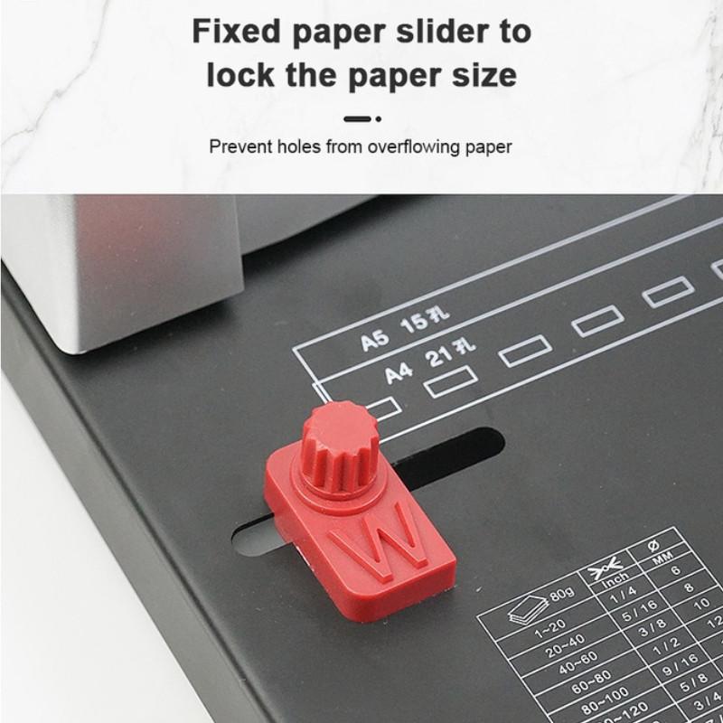 A4/A3 Size Office 21 Hole Heavy Duty Binder Machine Comb Binding Machine Rubber Ring Binding Machine