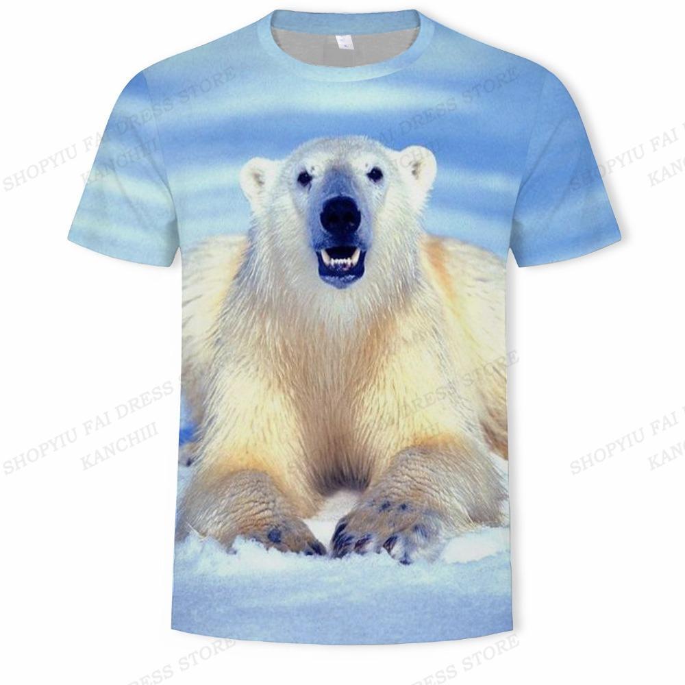 Xr-03 Heren T-shirt Dier Zeehond 3D Print T-shirt Heren Dames Mode T-shirt Kinderen Tops T-shirts Beer Tops Anime Cartoon T-shirt Kinderen M
