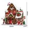 JAKI Christmas Wooden House Model Assembly Toy Home Creative Ornament Building Blocks Set Christmas Gift for Boys and Girls