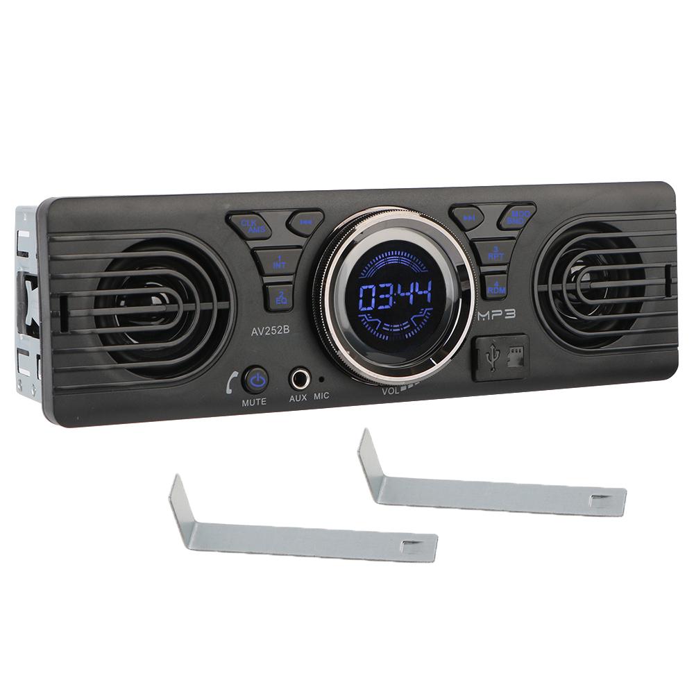 

Built-in 2 Speakers Phone Charging 1 Din Bluetooth Hands-free Car Radio MP3 Player Auto-radio FM Audio AUX Input Digital Clock USB TF Card 1 set