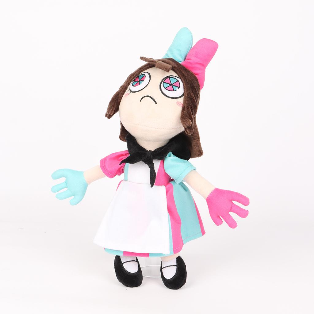 New Jax Scratch Clock Pomni Dolls The Amazing Digital Circus Anime Surrounding Plush Toys PP Cotton Best Festival Gifts for Kids