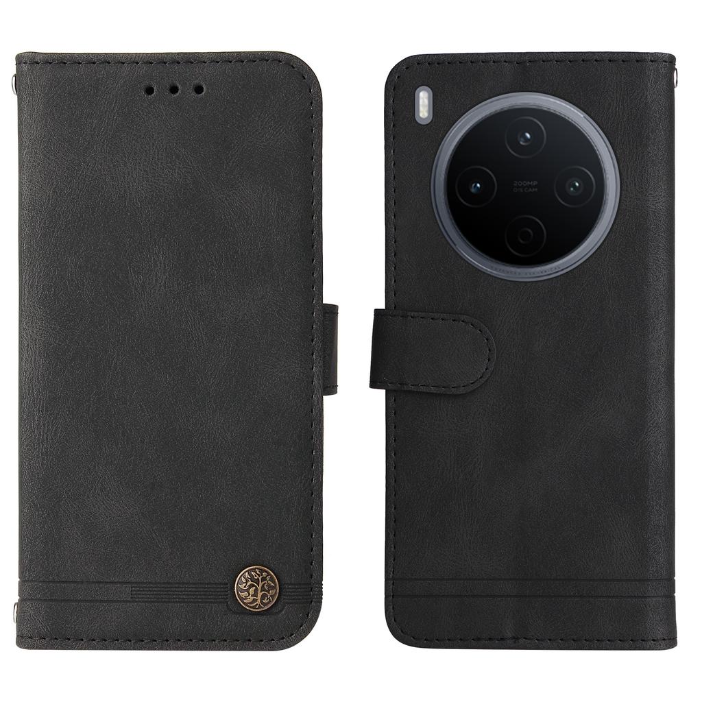 For vivo Y500 Pro 5G Leather Wallet Cases Skin Touch Phone Cover Stand with Strap