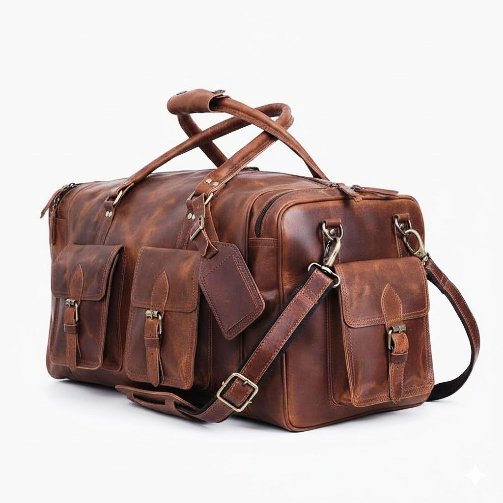 Bolsa de lona de cuero hecha a mano, bolsa de fin de semana, bolsa de gimnasio, bolsa de viaje, bolsa de viaje de cuero, bolsa de viaje para hombre, bolsa de lona de vacaciones, regalo para él