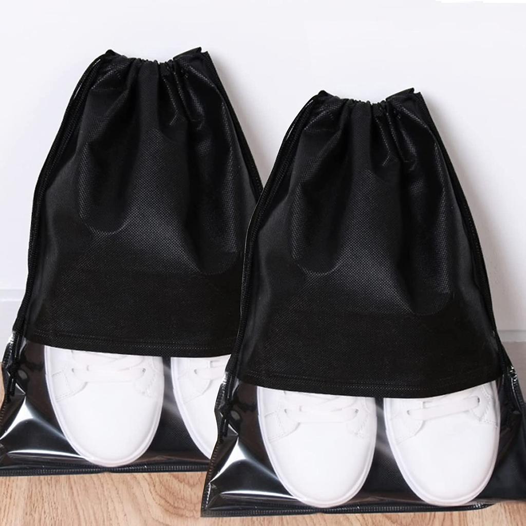 20 stücke Schuhe Lagerung Tasche Closet Organizer Vlies Reise Tragbare Tasche Wasserdichte Tasche Kleidung Klassifizierte Hängen Taschen