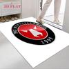 FC Midtjylland Logo Carpet Rug for Living Room Bedroom Home Sofa Decoration,Kids Play Nonslip Floor Mat