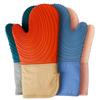 Extra Long Silicone Oven Mitt Heat Resistant Baking Gloves Practical Oven Gloves  Kitchen