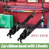 2pcs Car Back Seat Hook Multi-function Rear Seat Headrest Hanging Hook Umbrella Holder Seat Back Storage Hook Auto Interior Tool